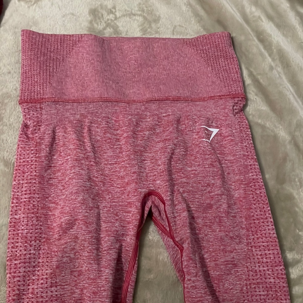 Small pink gym shark leggings